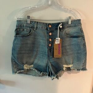 Vanilla Star Super High Rise Mom Short, size 15, new!